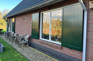 Finished hardwood doors and windows